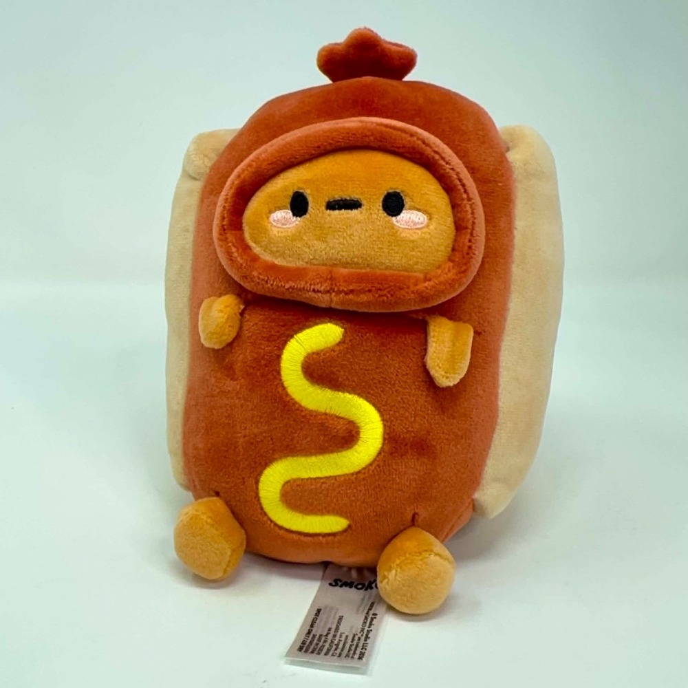 Smoko Tayto Potato Hot Dog Plush Stuffed Animal Kawaii Cute 2024 6" RARE